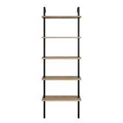 Hanah Home Piante Walnut Black Polica za knjige 60x174x22cm, Bež