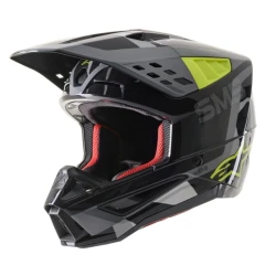 Alpinestars S-M5 Rover motokros čelada antracitno-fluo rumena-kamuflažno siva
