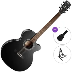 Cort SFX-ME Standard SET Black Satin Elektroakustična jumbo