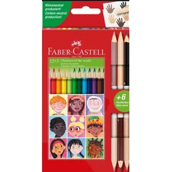 Drvene bojice Faber Castel Children triangular 1/12 + 3 bicolor 511514