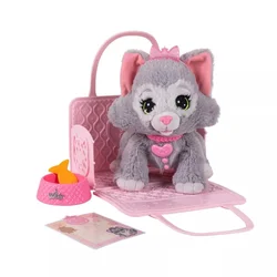 Plišasta mucka Disney Princess Style Collection My Trendy Kitty & Tote (238534)