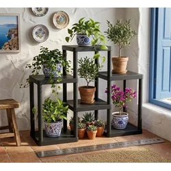 HANAH HOME Višenamenska polica Sakura Black