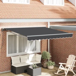 Okvir tende Antracit 350 x 250 cm Poliester s PU premazom