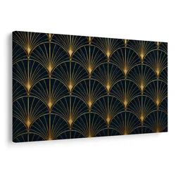 Slika zlat art deco vzorec - 60x40