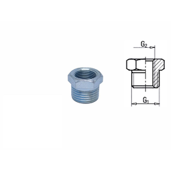 Bojlerska redukcija klasik 3/8-1/4(S-U), 19x15x17 mm
