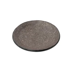 Desertni krožnik EARTH 13 cm, rjava, keramika, MIJ