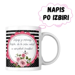 Personalizirana skodelica z napisom po izbiri