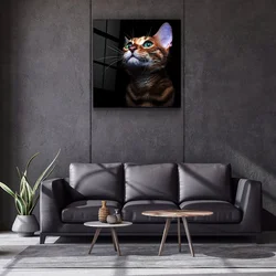 Wallity Dekorativna slika na kaljenom staklu, 60x60, Šarena
