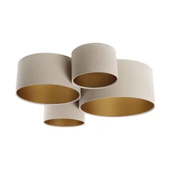 Plafonska lampa SPACE 4xE27/60W/230V bež/zlatna