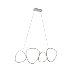 LED luster na sajli HELIX LED/50W/230V, srebrne boje