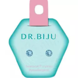 Dr.Biju minđuše 5.3mm svetlo plave krug DXI53C202