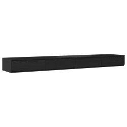 Ladice za krevet s ladicama Crni hrast 200 x 36,5 x 16,5 cm