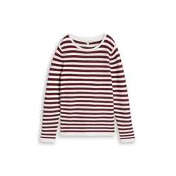 TOM TAILOR Pulover ciklama / bela