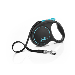 FLEXI Povodac za pse Black Design, Sa trakom, 5m, Plavi