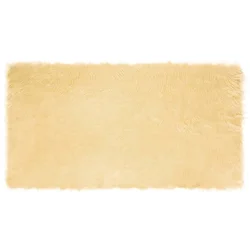 Tepih od umjetne ovčje kože TAFALLA Krem 80 x 150 cm Poliester