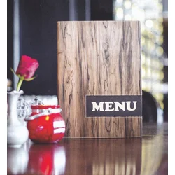 Securit Jedilna mapa Securit DESIGN WOOD, DIN A4, rjava, (21651500)