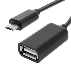 AVIZAR Micro USB na USB ženski OTG adapter - ČRN, (21123564)