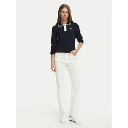 Lacoste Pulover AF8544 Mornarsko modra Regular Fit