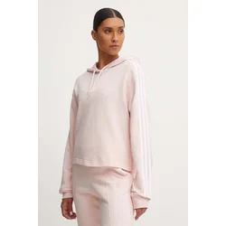 Adidas Ženski duks sa kapuljačom Essentials 3s, Svetloroze