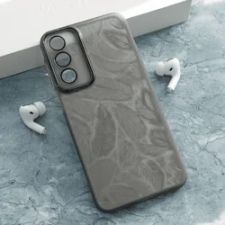 Maska za telefon Glitter Feather za Samsung S25 Plus/ S936B, Crna
