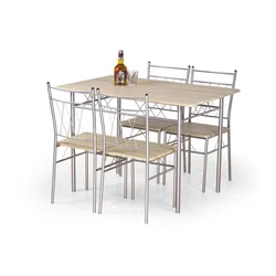 Trpezarijski set FAUST metal/hrast sonoma
