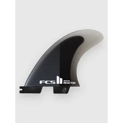 FCS II Reactor PC Medium Tri Retail Fin Set charcoal / black