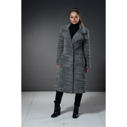 BOUCLÉ MODA Ženski kaput Pepito, Crno-beli