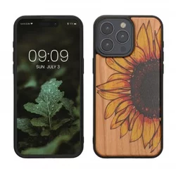 Ovitek iz lesa za Apple iPhone 15 Pro Max - temno rjava - 60619