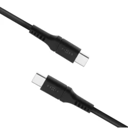 FIXED USB-kabel tekoči silikonski USB-C/USB-C s podporo za PD, 60W, 2m - črn