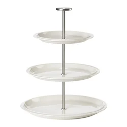 Etažer za pecivo EAU 24 cm, bela, porcelan, Zone Denmark