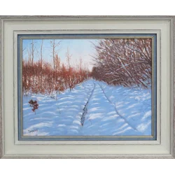 Snežni put, Ulje na platnu, 40 x 50 cm