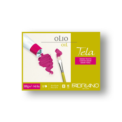 Blok Tela Olio 18x24cm 10L 300g (canvas grain/superficie telata) Fabriano 68001824
