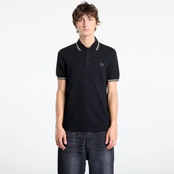 Majice FRED PERRY Twin Tipped Fred Perry Shirt Blk/ Ecr/ Lrlwgren S