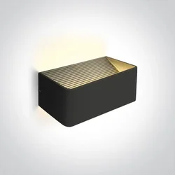 ZIDNA SVJETILJKA LED 6W 400lm CRNA IP20