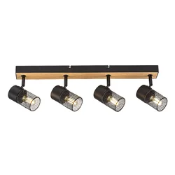 RABALUX Plafonska lampa Metta crna