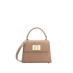 FURLA Ročna torbica Furla Sacs A Main Mini 1927 Cuir Gris siva