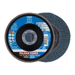 PFERD Polifan - lepezasti brsuni disk SG perfomansi PFC 125 Z80 Power Steelox