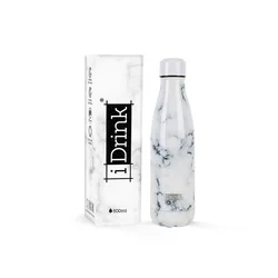 iTOTAL Boca Metalna 500ml Marble Bela ID0425