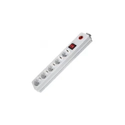 FAST ASIA Produžni kabl 5r/1.5m sa prekidačem i zaštitom 3x1.5mm2 (Linkom) - beli