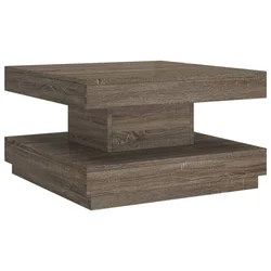 Stolić za kavu sivi 60 x 60 x 35 cm MDF