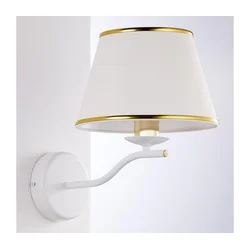 Jupiter 2086 - Zidna lampa SAMBA 1xE27/15W/230V bela/zlatna