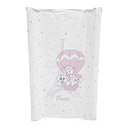 Tvrda podloga za presvlačenje bebe, roze Paris