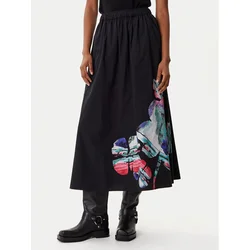 Desigual Trapezno krilo Ella Lacroix 25WWFW05 Črna Regular Fit