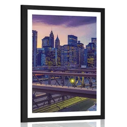 Plakat s paspartujem hrupno velemesto - 20x30 white