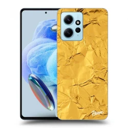 Silikonski prozorni ovitek za Xiaomi Redmi Note 12 4G - Gold
