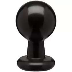 Okrogel analni čep L, črn