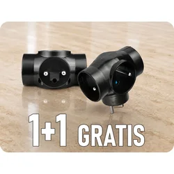 DPM Stikalo 3x16A (2P+T), max. 3500W, IP20, črno, 1+1 gratis! [P901B]