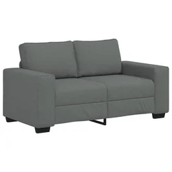 Vidaxl Dvosed temno siv 160x77x82 cm blago