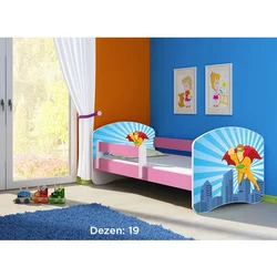Deciji krevet ACMA II 160x80 + dusek 6 cm PINK19