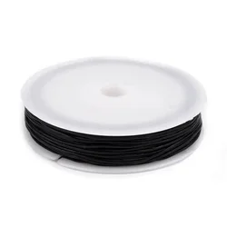Okrogel gumijast trak O0,8 mm - črn (10 kosov)